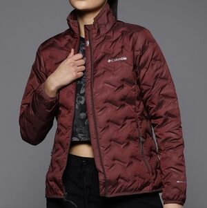 Columbia Women's Burgundy Ridge Down Quilted Puffer Jacket